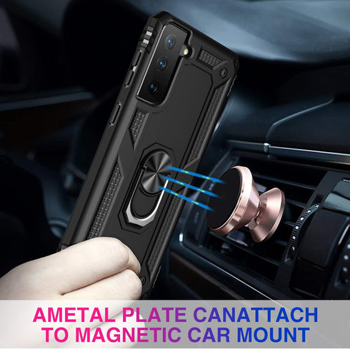 Case for Samsung Galaxy S21 5G Case Rugged Military Grade Heavy Duty Armor Shockproof Anti-Drop Galaxy S21 Phone Case Holder Kickstand Shell for S...