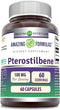 Amazing Formulas Pterostilbene Supplement | 100 Mg per Serving | 60 Capsules | Non-GMO | Gluten Free | Made in USA...