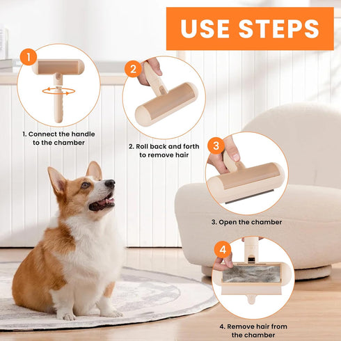Pet Hair Remover and Reusable Lint Roller, Dog Hair Remover and Cat Hair Remover for Furniture/Couch Pet Hair Removal Tool...