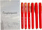 Fengtaiyuan R038P18x6 Red Gel Ink Rollerball Pens - Comfortable Non-Slip Grip, Red Ink, Ultra Fine, 0.38mm, Quick-Drying Ink, 6-Piece Box (R038P18...