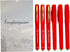 Fengtaiyuan R038P18x6 Red Gel Ink Rollerball Pens - Comfortable Non-Slip Grip, Red Ink, Ultra Fine, 0.38mm, Quick-Drying Ink, 6-Piece Box (R038P18...