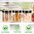 Mfacoy 6 Pack Plastic Jars with Lids, 8 oz Clear Storage Container, Leakproof Plastic Mason Jars, Empty Round Slime Container, Cosmetic Jars for S...
