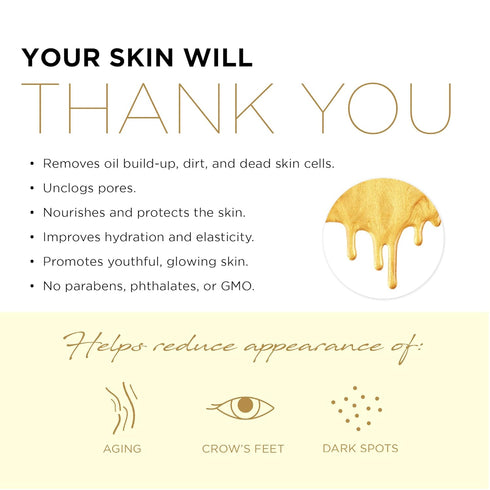 AZURE 24K Gold Firming Peel Off Face Mask- Anti Aging, Lifting, Illuminating & Revitalizing - Removes Blackheads, Dirt & Oils - With Hyaluronic Ac...