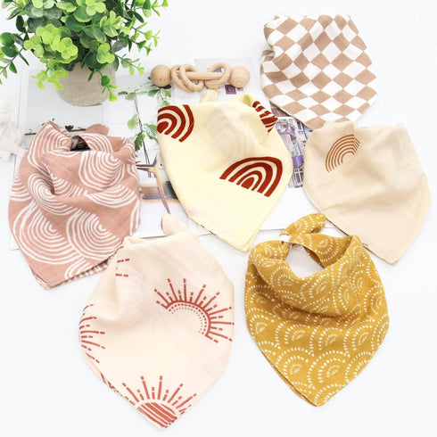LifeTree Baby Muslin Washcloths, Soft 6 Pack Baby Wash Cloths Unisex for Boys Girls, 70% Viscose from Bamboo and 30% Cotton Bath Face Towels, Bibs...