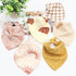 LifeTree Baby Muslin Washcloths, Soft 6 Pack Baby Wash Cloths Unisex for Boys Girls, 70% Viscose from Bamboo and 30% Cotton Bath Face Towels, Bibs...
