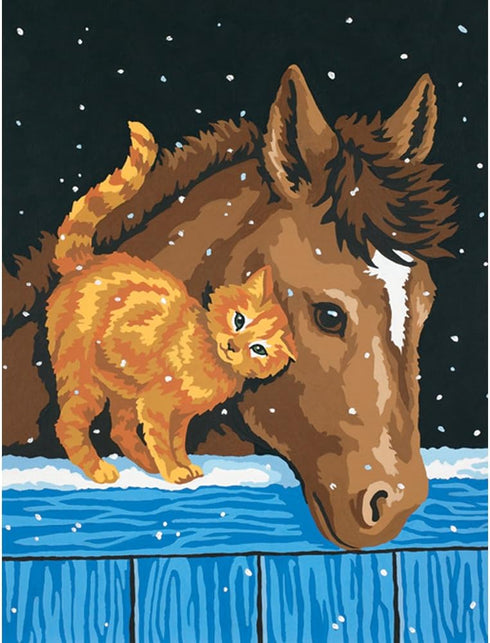 Dimensions Pony and Kitten Paint by Numbers for Adults, 9'' W x 12'' L...