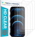 Tech Armor HD Clear Film Screen Protector Designed for Apple iPhone 12 Pro Max 6.7 Inch 4 Pack 2020...