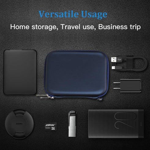 AGPTEK EVA Shockproof Hard Drive Carrying Case,Travel Carrying Case for 2.5-inch Portable External Hard Drive-Transcend 1 TB,2TB, Kingston MLWG2, ...