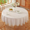 TruDelve Small Round Table Cloth 60 Inch Beige Striped Cloth Tablecloth Boho Fall Round Tablecloths for Outdoor Table Cover (Beige,60",Round)...
