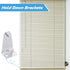 Set of 8 Metal Hold Down Brackets Silver Blinds Brackets Blind Holder Replacements Horizontal Blind Brackets with Screws for Horizontal Blinds Sha...