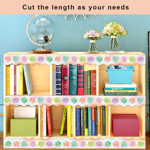 Watercolor Succulent Bulletin Board Border Trimmer for Classroom 36ft One Roll...