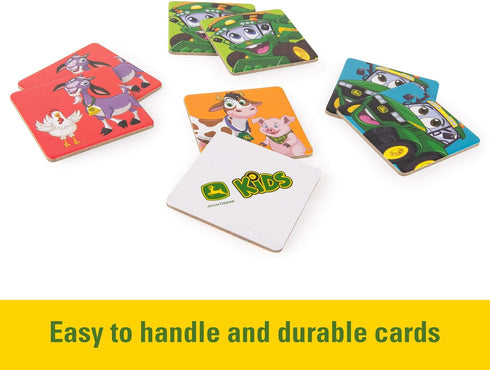 John Deere Kids Matching Game - Farm Themed Memory Game for Toddlers and Kids - John Deere Toys - Preschool Games and Learning Activities - 27 Mat...