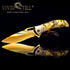 Pocket Knife for Men, Folding Knife With Clip & 3D TITANIUM PLATED WOLF Relief, Embossed Edc Knife For Men Outdoor Survival Camping Hiking hunting...