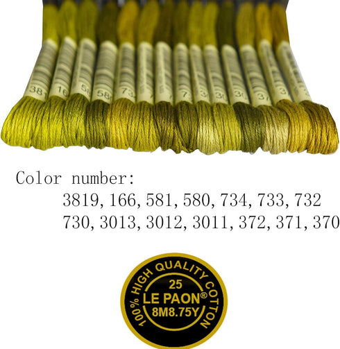Premium Rainbow Color Embroidery Floss - Cross Stitch Threads - Friendship Bracelets Floss - Crafts Floss - 14 Skeins Per Pack Embroidery Floss, M...