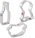Father's Day BBQ Gril Cookie Cutters 3-Pc Set Made in the USA by Ann Clark, Beer/Soda Bottle, Hot Dog, BBQ Grill...