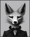 Posterizer 1 pcs- gothic themed fox-Gothic Art-Art for Animal Lovers- Living Room Bedroom Decor- unframed wall art...