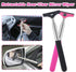 Side Mirror Squeegee, 2 PCS Car Mirror Squeegee, Retractable Car Rearview Mirror Wiper for All Vehicles, Universal Automotive Accessories(Black/Pi...