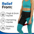 Hip Brace Thigh Compression Sleeve | Hip Sciatica Pain Relief Device Brace | Hamstring & Groin Compression Sleeve Wrap for Sciatic Nerve Relief | ...