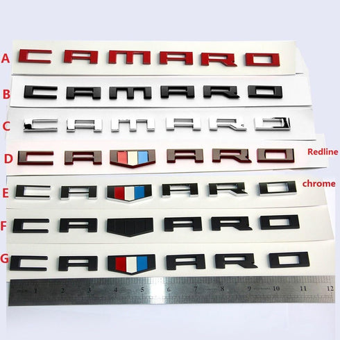Yoaoo 2Pack OEM Zl1 1LE Emblem Badges 3D Letter Compatible with Zl1 1LE Rs Ss Zl1 Z28 Redline Style Matte Black Red...
