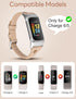 Wearlizer Leather Band Compatible with Fitbit Charge 5 Bands/Fitbit Charge 6 Bands for Women Men, Slim Leather Watch Strap Replacement Wristband A...
