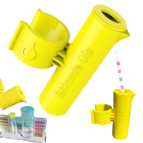 The Skimmie Dip - The Convenient Pool Water Testing Attachment for The Skimmie Pole or Standard Size Pool Pole - Easy and Efficient Water Sample C...