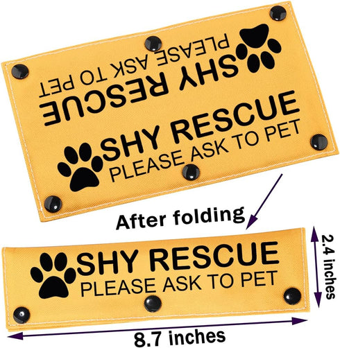 Dot Not Approach Nervous Dog Leash Sleeve Shy Rescue Leash Wrap Nervous Shy Dog Gift (Shy Rescue Sleeve)...