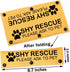Dot Not Approach Nervous Dog Leash Sleeve Shy Rescue Leash Wrap Nervous Shy Dog Gift (Shy Rescue Sleeve)...