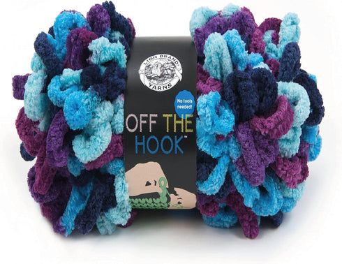 Lion Brand Yarn Off the Hook Yarn, Bulky No-Needle Craft Yarn for Crocheting, Hand-Knitting Yarn, 1-Pack, Hypnotic......