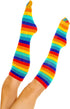 Syhood 2 Pairs High Toe Socks Colorful Striped Women Cotton 5 Toes Separated Socks for Christmas Gift Girls Women...