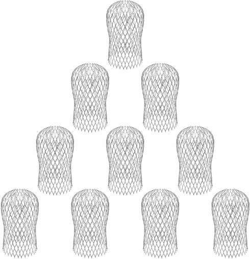 10 Pack Gutter Guards - 3.5 Inch Gutter Downspout Guard, Expandable Aluminium Filter Strainers for Blocking Leaves and Debris, Gutter Strainer Pro...
