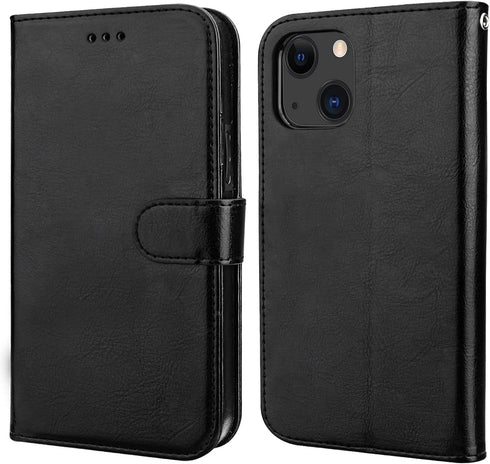 Bocasal Detachable Wallet Case for iPhone 13 RFID Blocking Card Slots Holder Premium PU Leather Magnetic Kickstand Shockproof Wrist Strap Removabl...