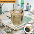 Rotating Paint Brush Holder 25 Holes Bamboo Display Drying Stand Artist Paint Brush Organizer Watercolor Brush Stand Rack Paint Brush Storage Art ...