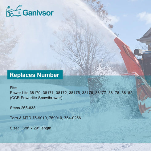 Ganivsor Snow throwers Drive Belt for Toro 75-9010 759010 38175...