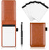 Xhwykzz 7 Pcs Small Pocket Notepad Holder Set, Pocket Notebook with pen for offices, schools, restaurants (Brown)...
