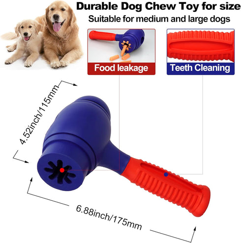 Dog Chew Toys for Aggressive Chewers, Dog Toys for Aggressive Chewers, Natural Rubber Dog Toys for Medium Large Dogs, Large Dog Toy, Durable Dog T...