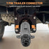 Oyviny RV 7 Pin Trailer Plug with IP68 Waterproof Seal 2PCS, Detachable 7 Way Round RV-Style Trailer Side Connector 7 Point Trailer Wiring Plug...
