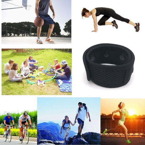 Wanty Adjustable Buckle Arm Bracelet Wear Band Ankle Wristband Band with Mesh Pouch for Fitbit ONE/Fitbit Flex 2/ Fitbit ALTA/ALTA HR/Activity Tra...