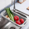 MineSign Extendable Over the Sink Colander Fruits and Vegetables Drain Basket Adjustable Strainer Sink Washing Basket for Kitchen (Grey)...
