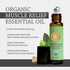 Organic Muscle Relief Essential Oil Blend Roll On, 100% Pure USDA Certified Aromatherapy for Muscle Aches & Stiff Joints with Peppermint & Ginger ...