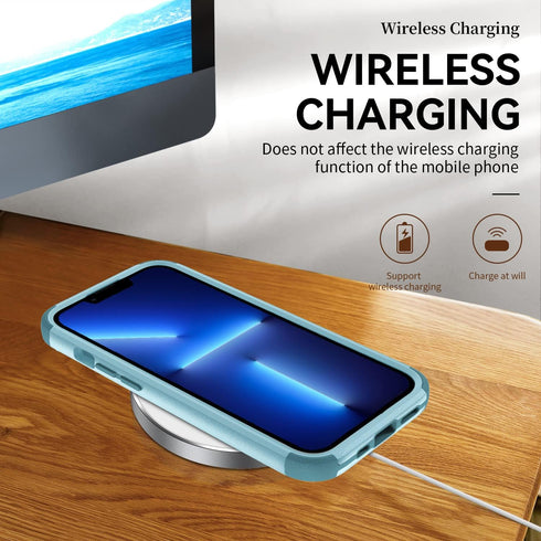 Tksafy for iPhone 13 Pro Max case Compatible MagSafe, Heavy duty Shockproof Protective Three Layers Phone Bumper Cover with Full Body Rubber Armor...