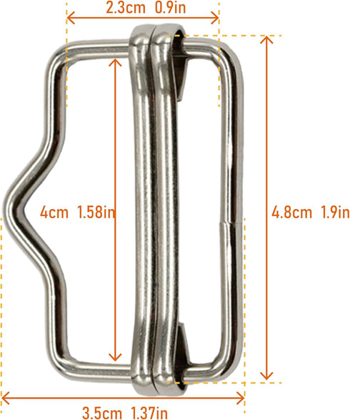 Electric Fence Poly Tape Splicer,12 PCs Polytape Buckles, Suitable for Fence Tape up to 1.58 inch, Fencing Polytape Connector, Connector for Elect...
