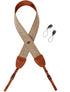 WANBY Camera Strap Brown Canvas Neck Shoulder Strap with Quick Release Buckles for DSLR SLR...