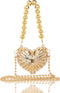 Women Mini Heart Shaped Evening Bag Shoulder Bag Small Crossbody Purse for Wedding Party Evening Handbag...