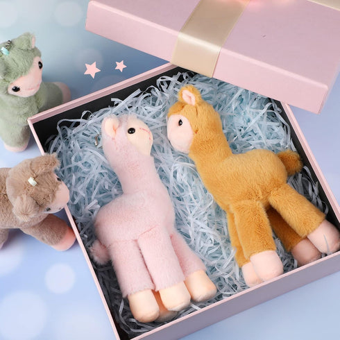 6 Pcs Mini Llama Stuffed Animals 7.87 Inches Alpaca Animal Stuffed Dolls Keychain Cute Tiny Llama Plush Stuffed Toys for Boys and Girls, Birthday ...