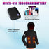 Power Bank for Heated Vest and Heated Jacket, 10000mAh Rechargeable Battery with 7.4V DC Port and USB A Port, Compact Charger with LED Screen for ...