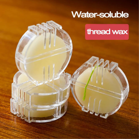 Thread Wax for Sewing, Beeswax Thread Conditioner for Sewing, with Box for Quilting Making Sewing Strengthening Line, Sewing Supplies for Embroide...