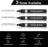 5Pcs Silver Liquid Mirror Chrome Markers, Oil-based Permanent Chrome Paint Pens for Model Painting, Repairing, Marking or DIY Art Projects, Waterp...