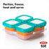 OXO Tot Baby Blocks Freezer Storage Containers Teal (4 Oz)...