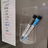 Dry Erase Marker Holder(2 Pack+4 Marker), Removable Wall Pen Holder, Dry Erase Pen Holder for any smooth glossy surfaces...