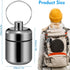 2PCS Keychain Pill Holder, Small Metal Pill Case for Travel Organization, Pocket Pill Organizer Case and Earplug Casing Box for Concerts (Black & ...